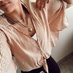 Flowy striped shirt